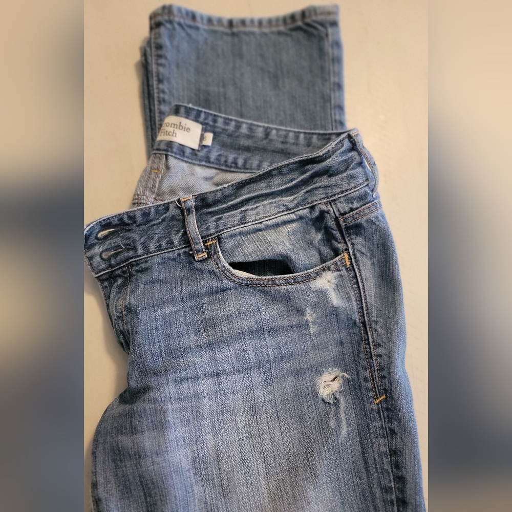 Abercrombie & Fitch Women's Boot Cut Jeans - Light Blue
